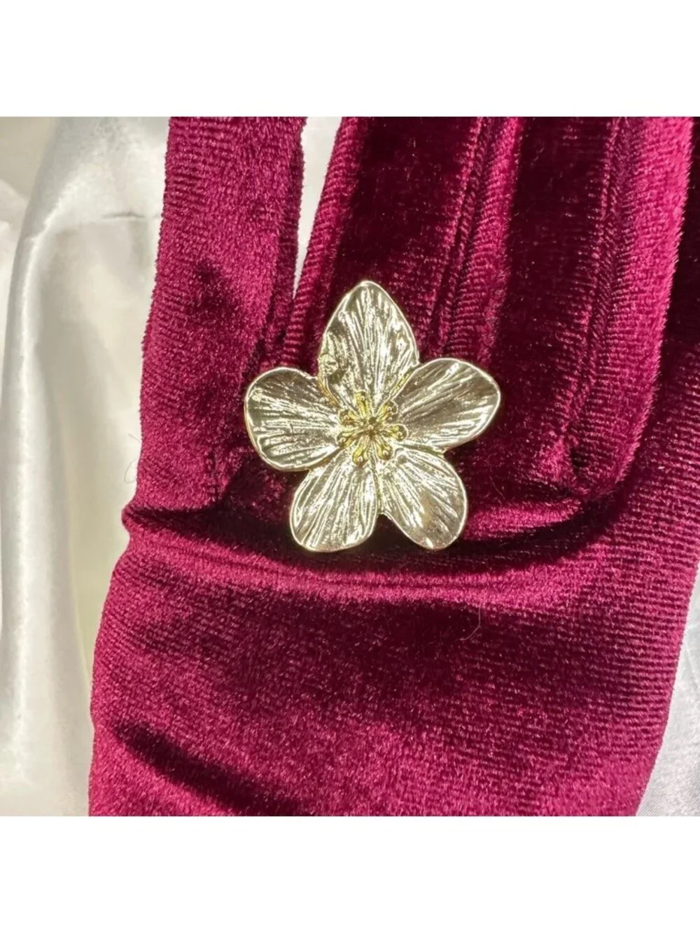 Mother’s Day GIFT Gold Floral RING BEST GIFT